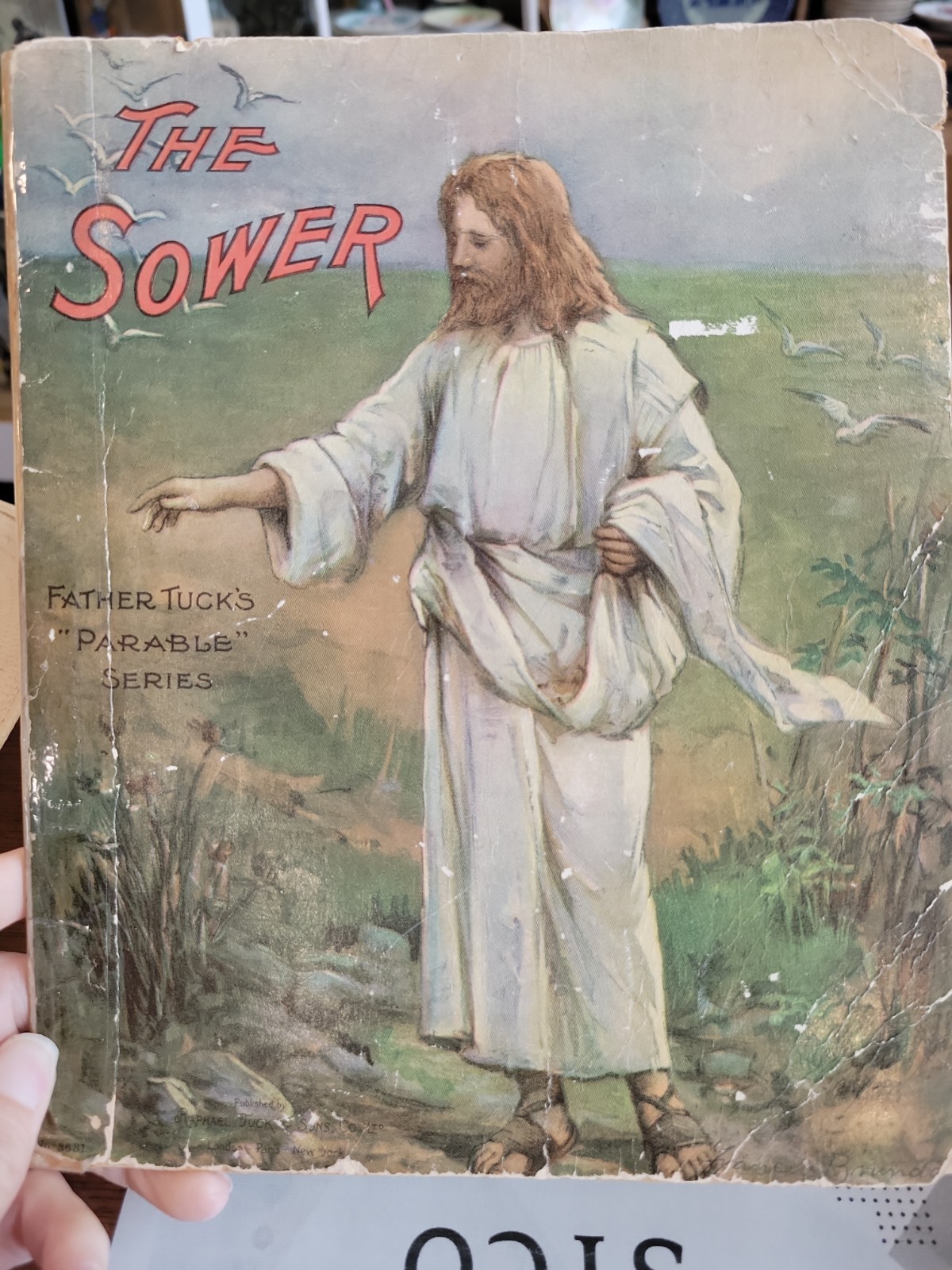 Antique Raphael Tuck & Sons Father Tuck\'s Parable Series The Sower Book Art... Antique Raphael Tuck & Sons Father Tuck\'s Parable Series The Sower Book Art...