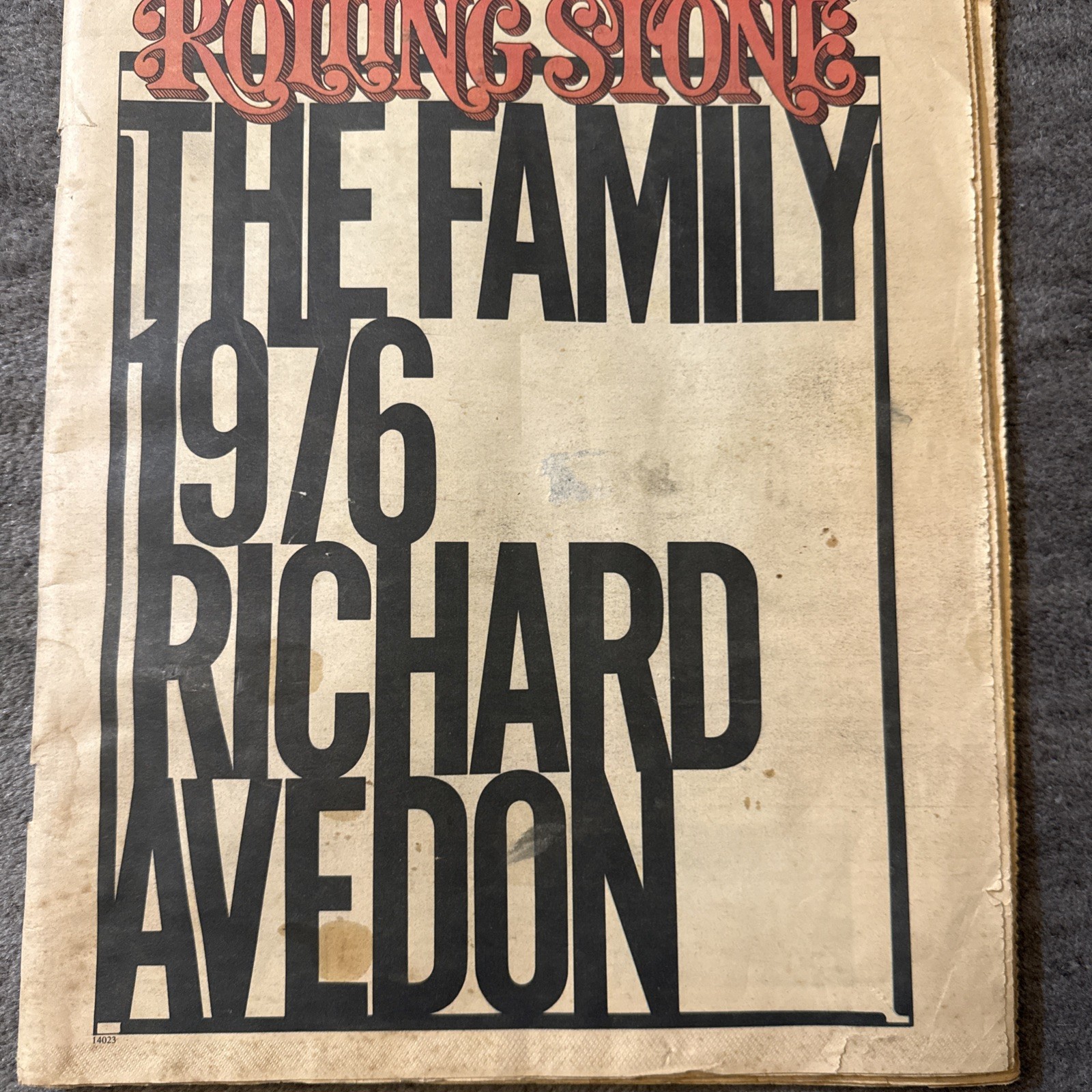 Vintage ROLLING STONE MAGAZINE OCTOBER 21, 1976 (THE FAMILY  RICHARD AVEDON)  