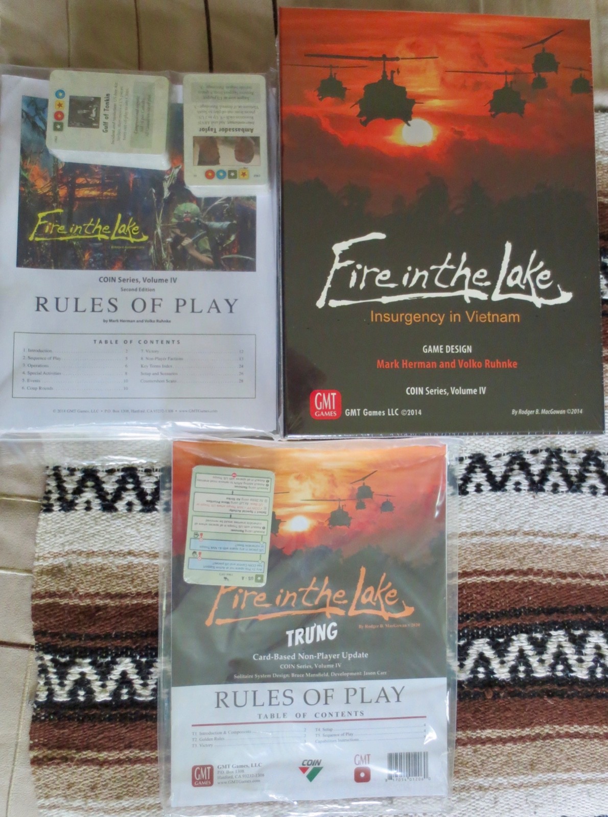 Fire in the Lake with 2nd Ed Upgrade Kit & Tru\'ng Bot Update 2014 GMT in shrink