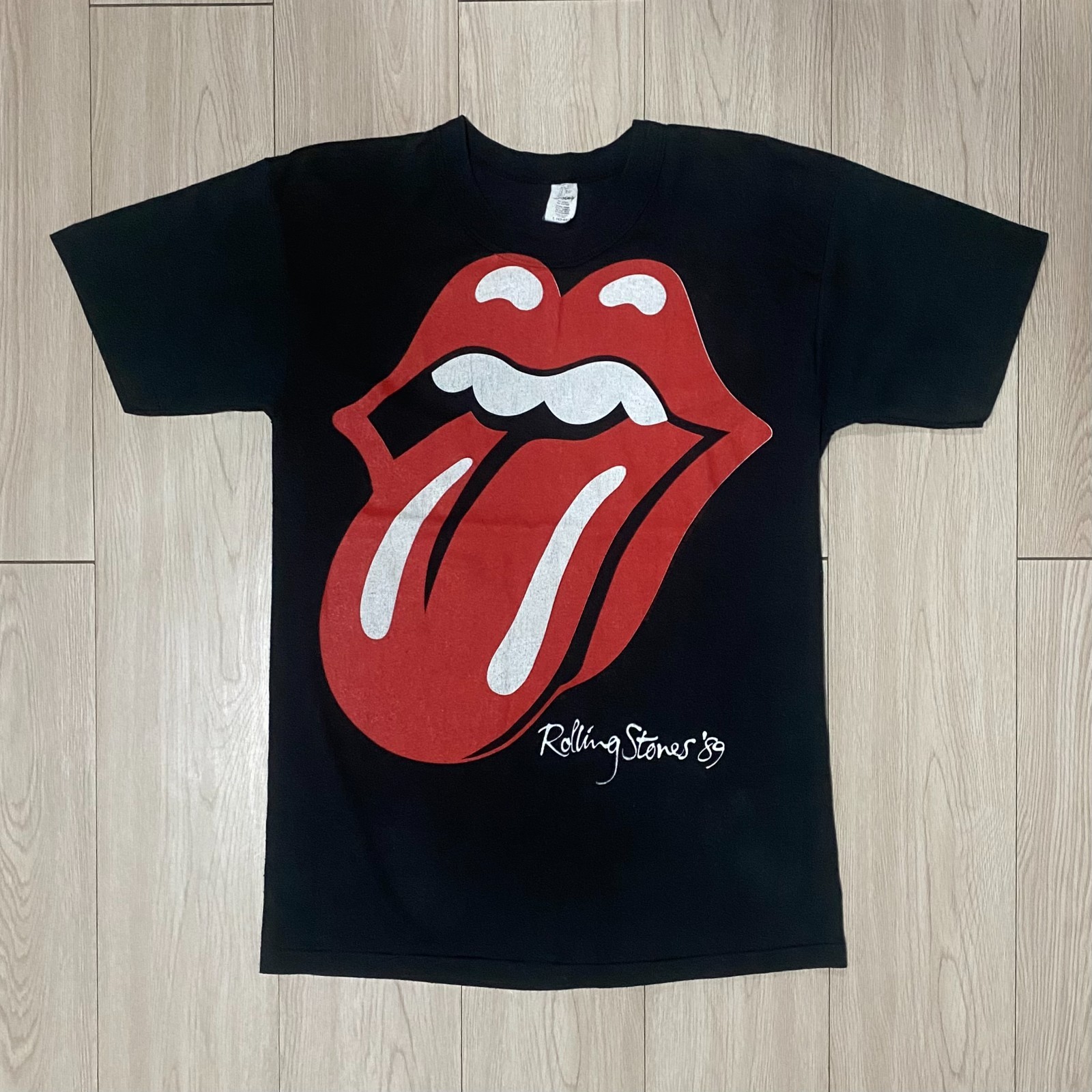 Vintage 1989 Rolling Stones Steel Wheels North American Tour Tongue Tee Swing US