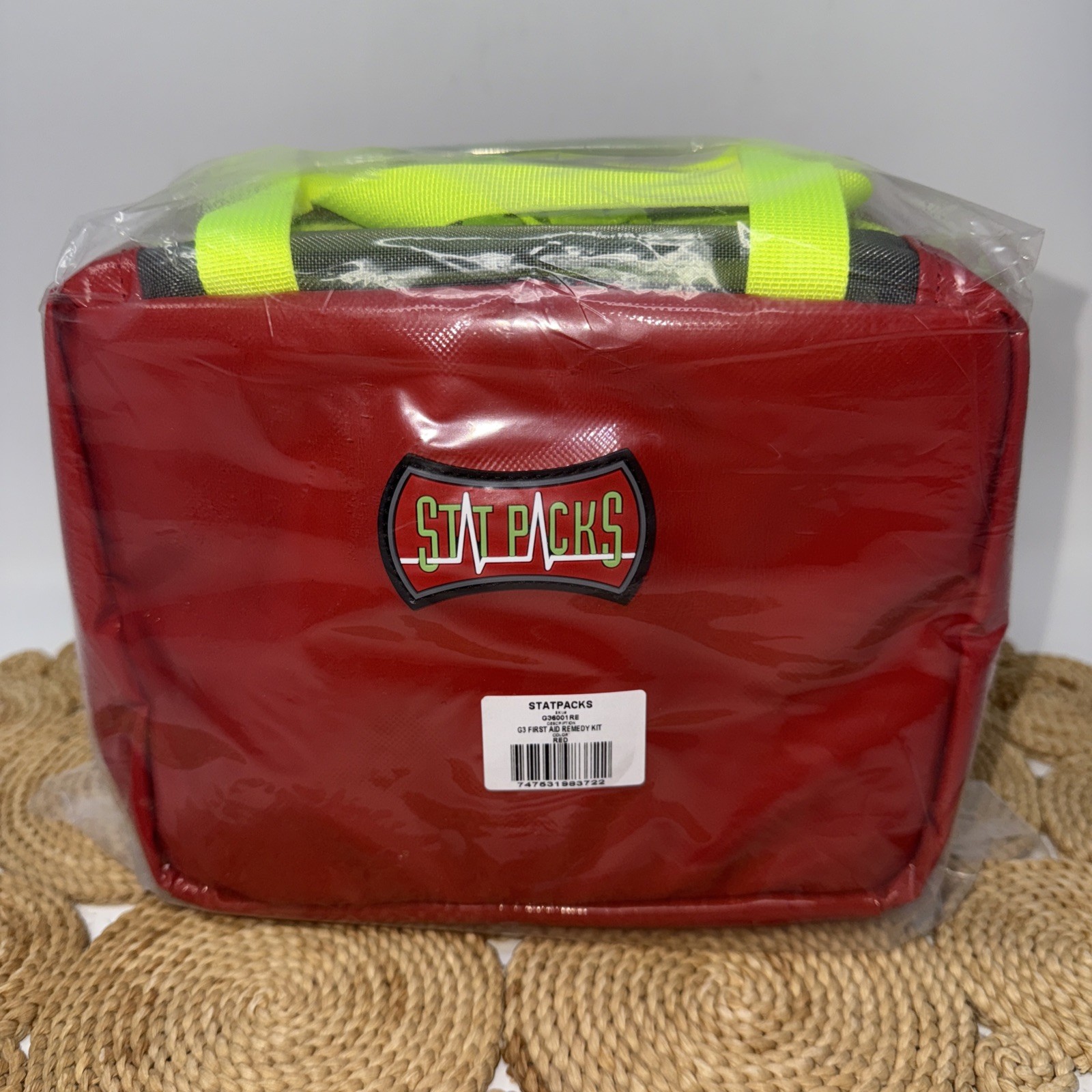 StatPacks G3 RED Remedy First Aid Drug Kit Zipper Bag Organizer New Sealed