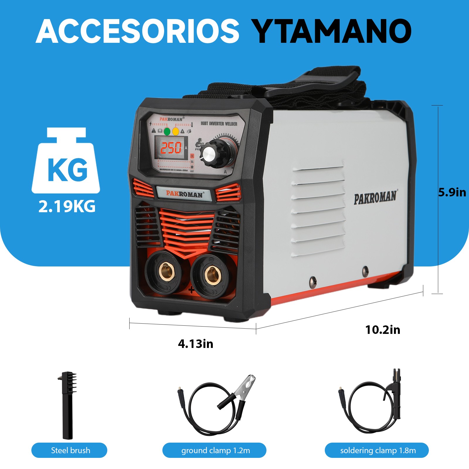 250A Portable Inverter Welder 110 127V ARC MMA Welding Machine Kit 50/60Hz 250A Portable Inverter Welder 110 127V ARC MMA Welding Machine Kit 50/60Hz