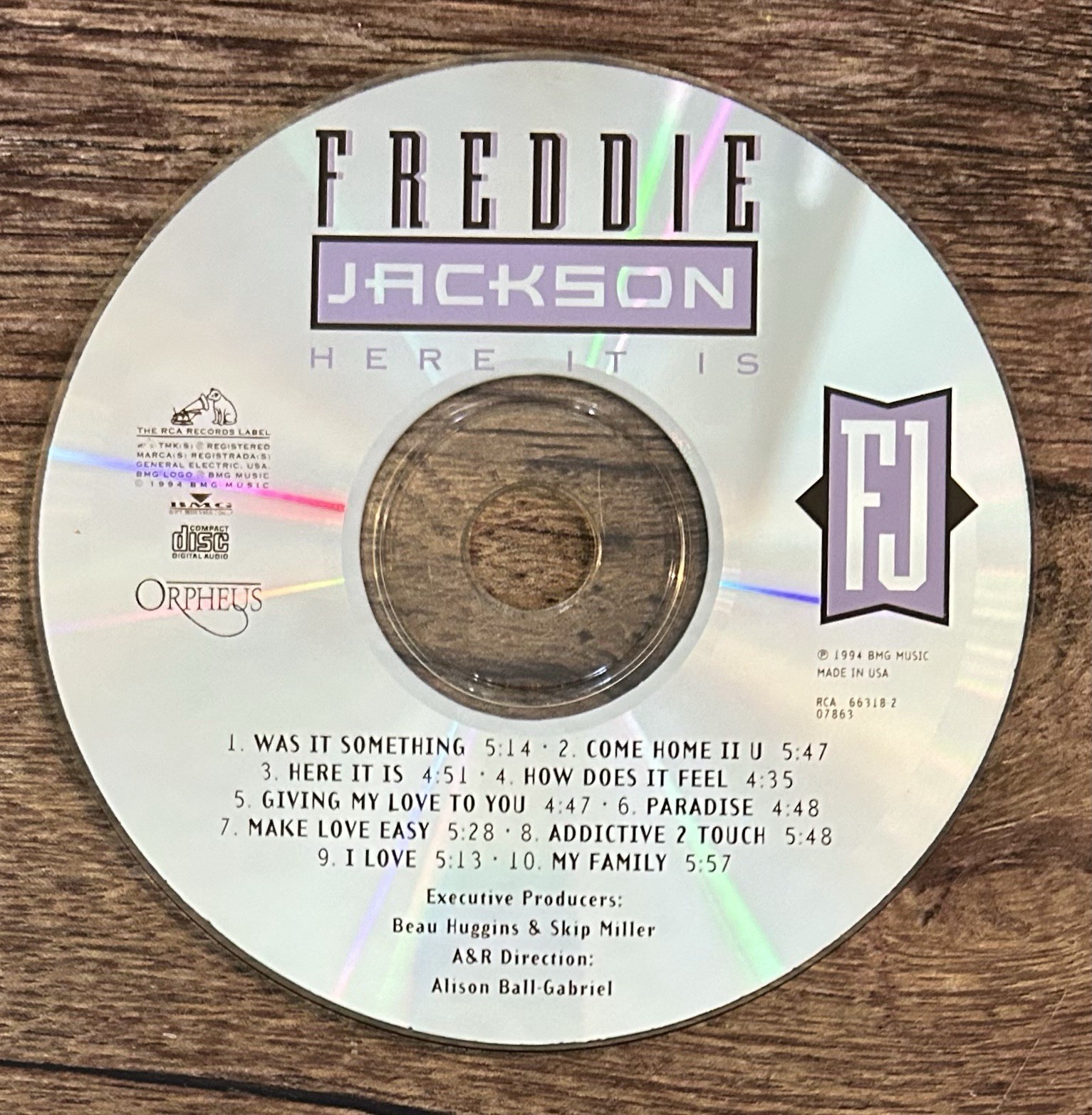 Here It Is by Freddie Jackson (CD, Jan-1994, RCA)