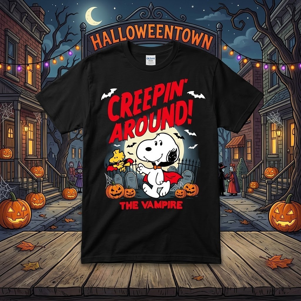 Funny Halloween Snoopy,Peanuts, Creepy Horror Gift, Unisex T-Shirt S-5XL