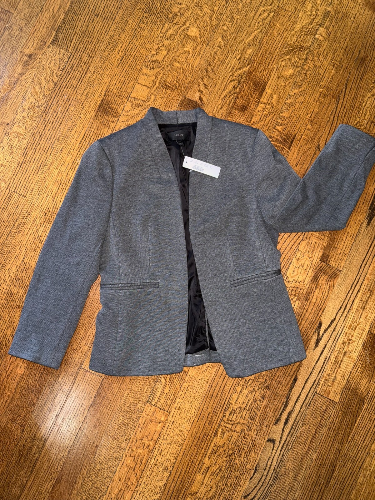 NWT J.Crew Going-Out Blazer in Stretch Twill - Charcoal - Size 8P