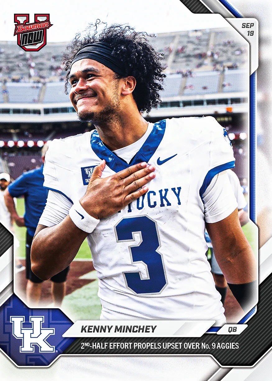 *PRE SALE* Kenny Minchey - 2026-27 Bowman U NOW® Football - Card 10