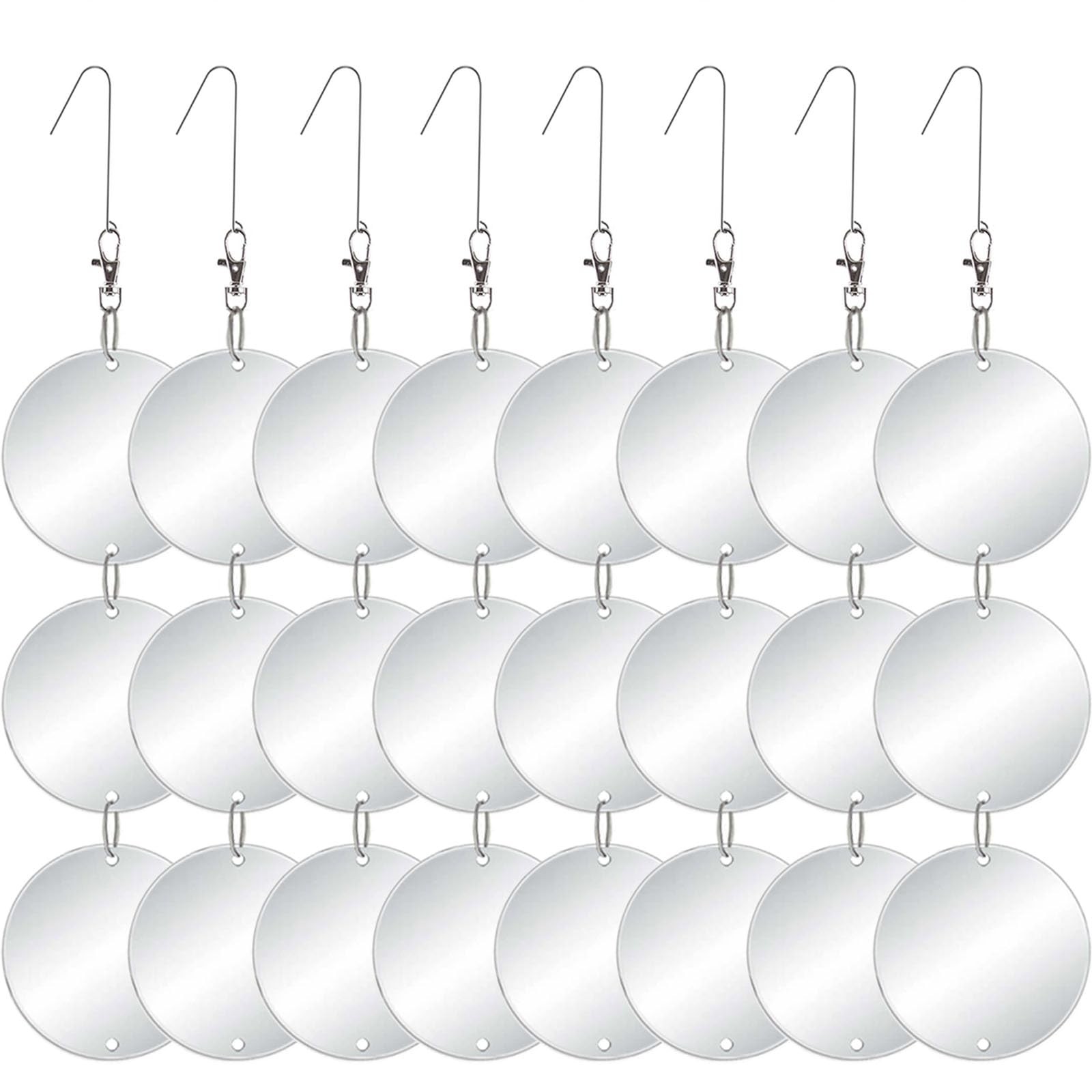 24PCS Bird Scare Devices - Owl Shape Bird Reflective Discs - Highly Reflective D