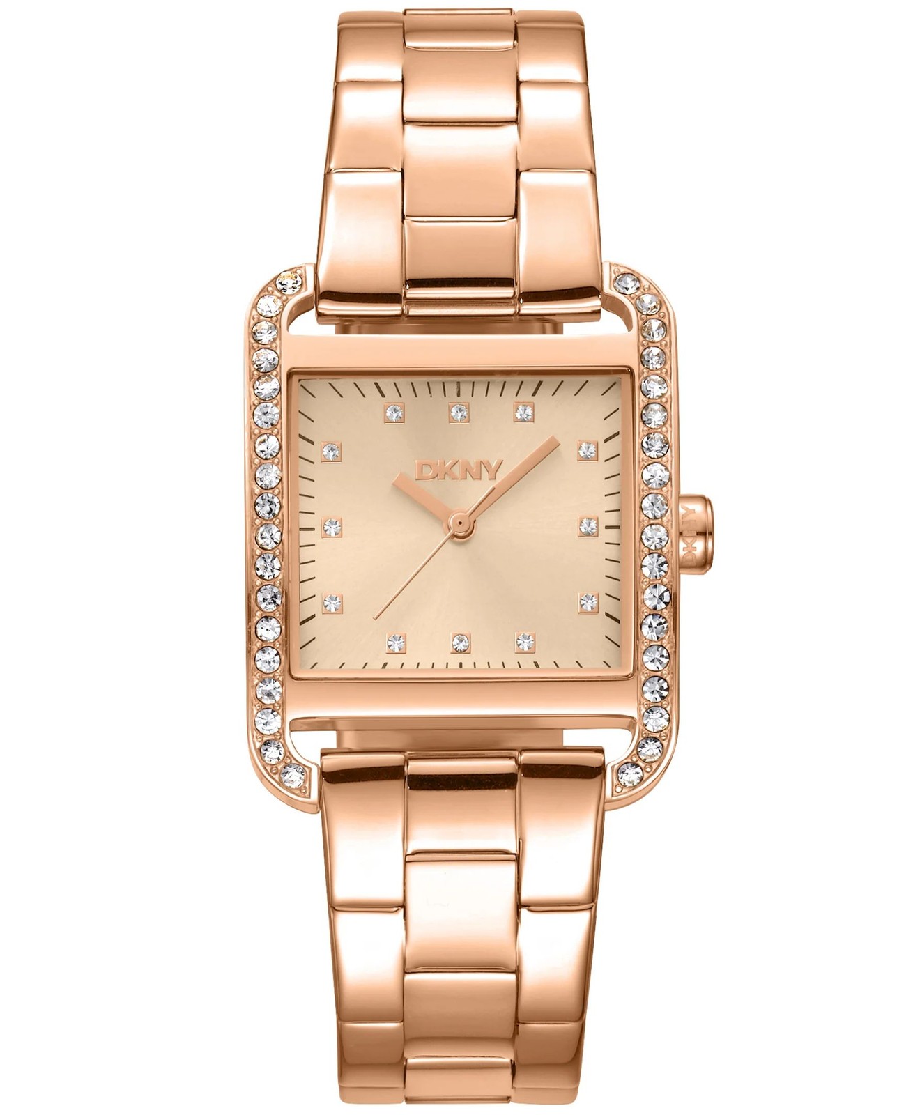 with box and papers DKNY Womens DK1L003M0035 ICONIC City Glitz RoseGold  G1N
