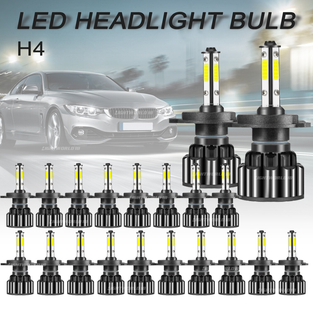 20X 4-Side 9003 H4 LED Headlight Kit Bulb Hi/Lo Beam 6500K 9003 HB2 500W 67500LM