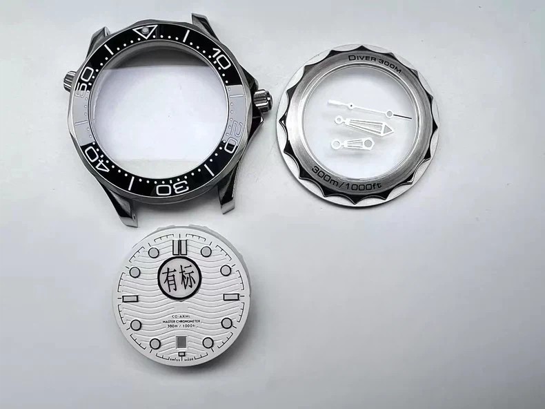 DIY watch case kit For 300 41mm Watch Steel Case kit For 8215 8200 2813 Movement