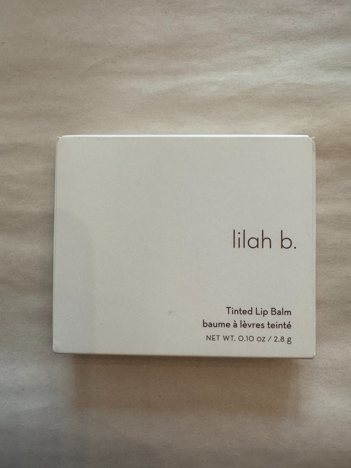 LILAH B. TINTED LIP  BALM B. DEMURE SOFT PINK FULL SIZE 0.10 OZ/2.8 G NIB SEALED