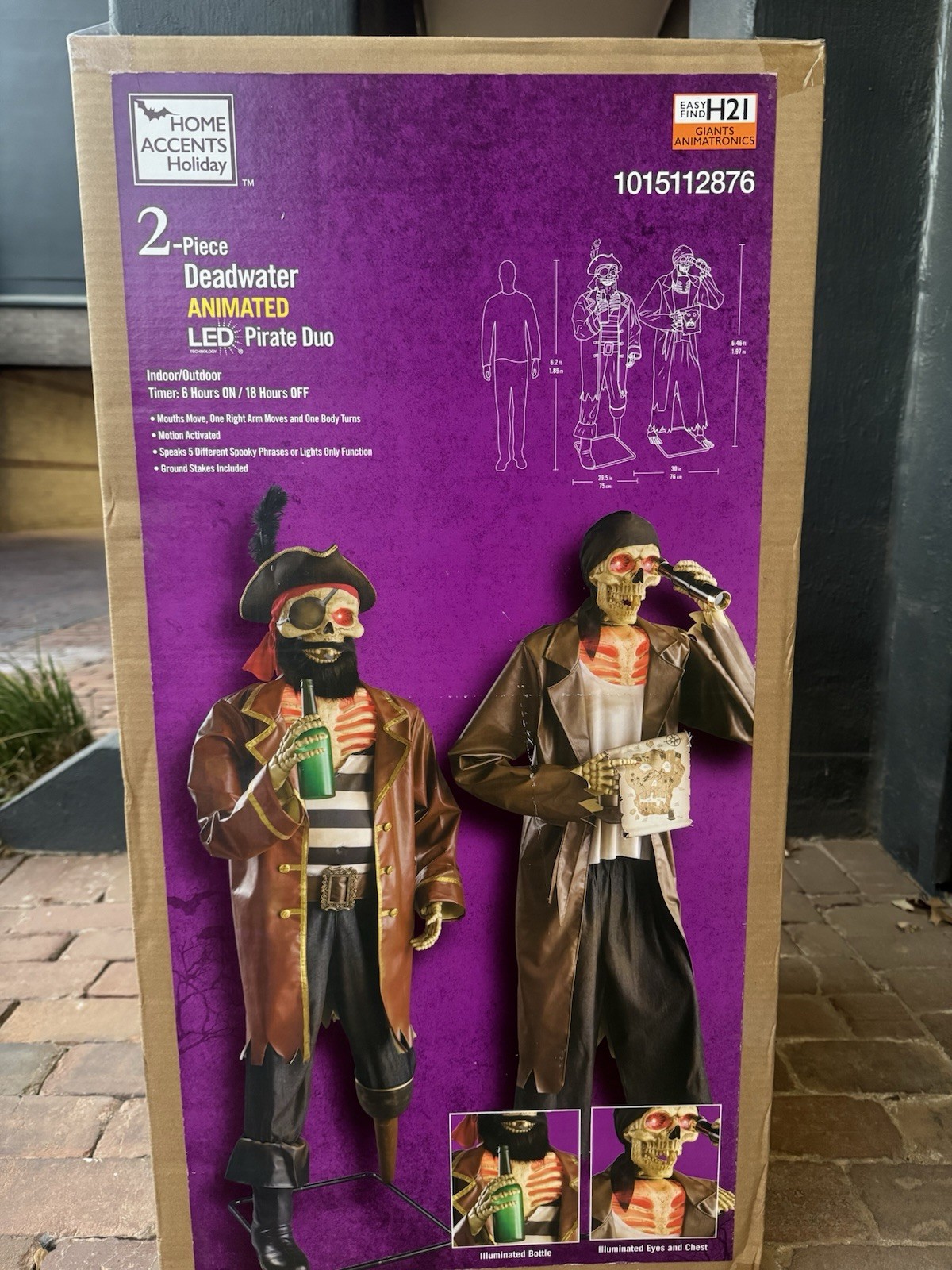 Home Accents Halloween 2-Piece Dead Water Animated LED Pirate Duo BRAND NEW Home Accents Halloween 2-Piece Dead Water Animated LED Pirate Duo BRAND NEW