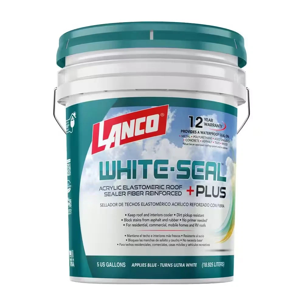 White-Seal plus 5 Gal. Acrylic Elastomeric White Reflective Roof and RV Sealer White-Seal plus 5 Gal. Acrylic Elastomeric White Reflective Roof and RV Sealer