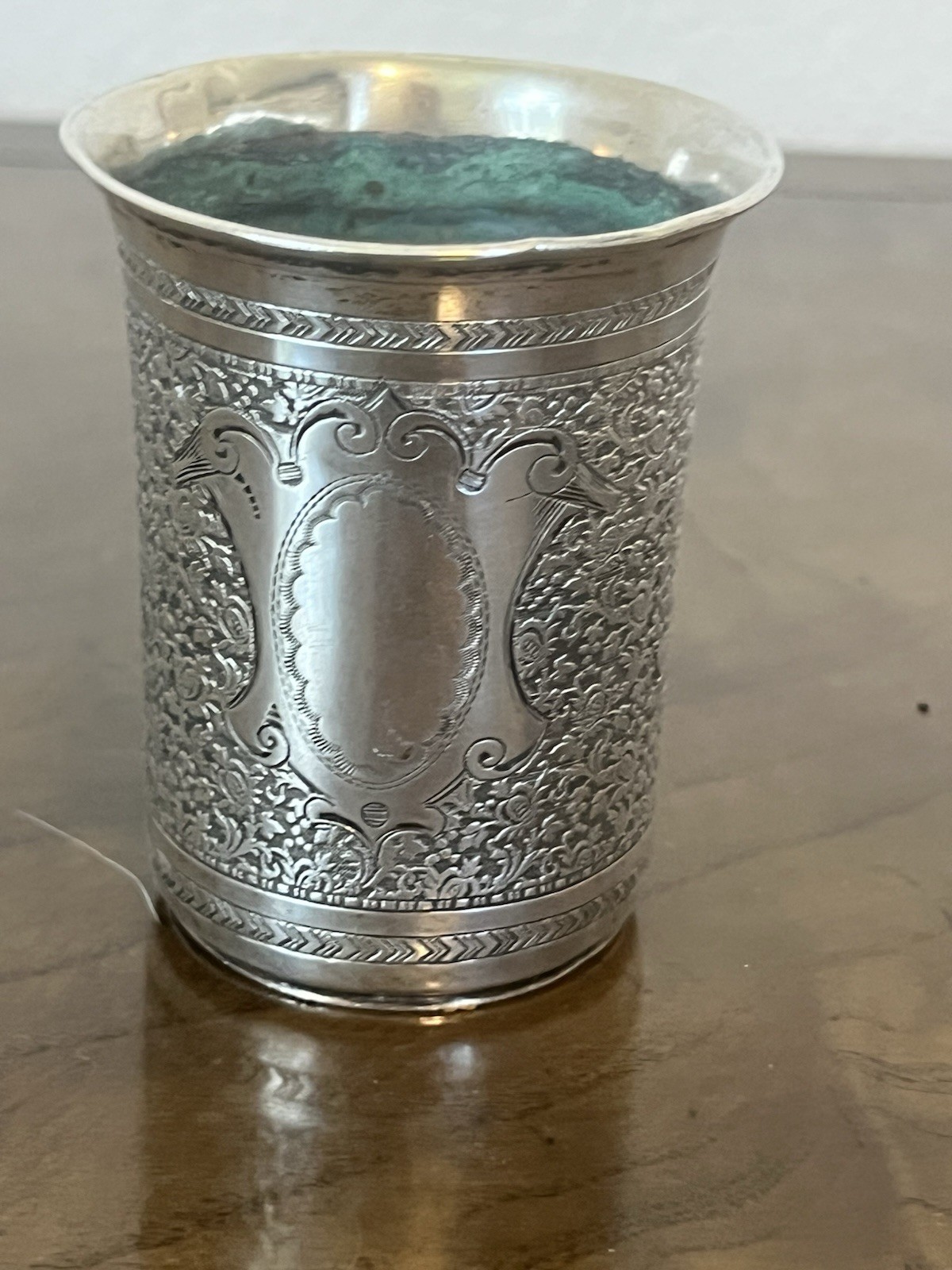 19th century Russian silver Kiddush Cup