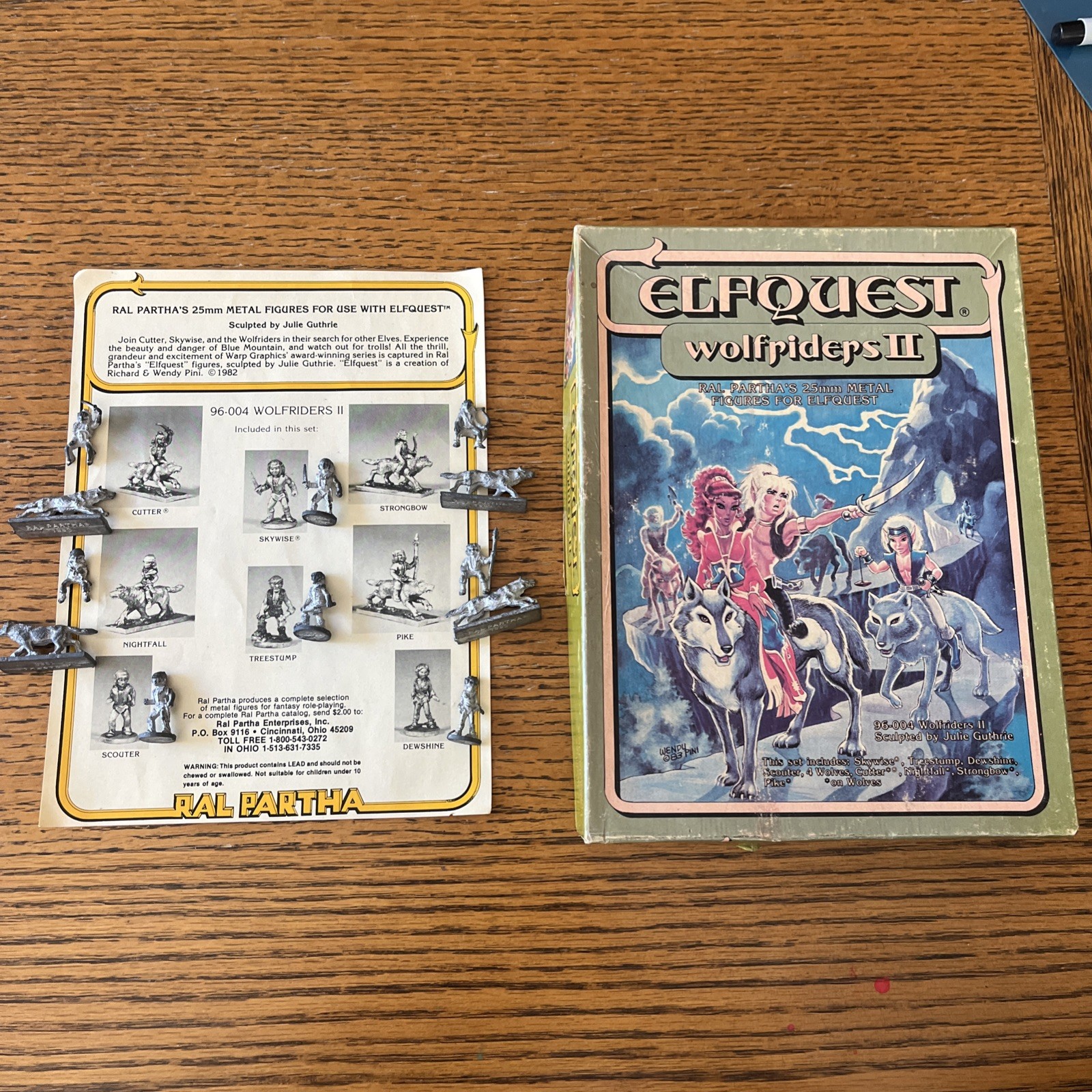 Ral Partha Dungeons & Dragons ElfQuest Wolfriders #2 II Boxed Set 1980s Ral Partha Dungeons & Dragons ElfQuest Wolfriders #2 II Boxed Set 1980s