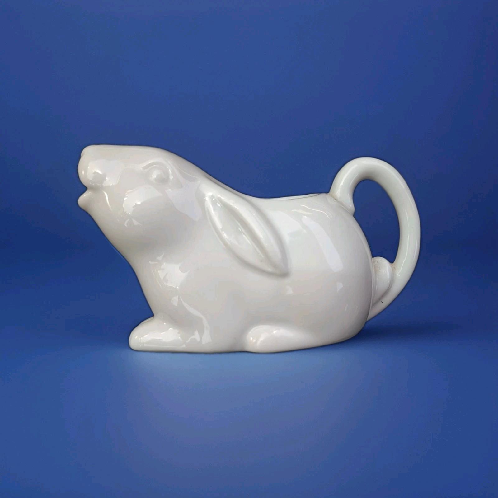 Porcelain Creamer Mini White Rabbit Adorable Nice Addition To Coffee Hour Porcelain Creamer Mini White Rabbit Adorable Nice Addition To Coffee Hour