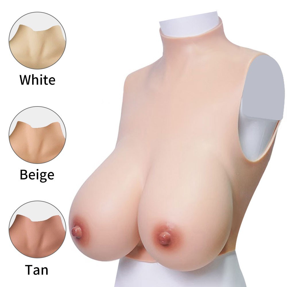 S Cup Big Fake Boobs Silicone Breast Forms Breastplate For Crossdresser
