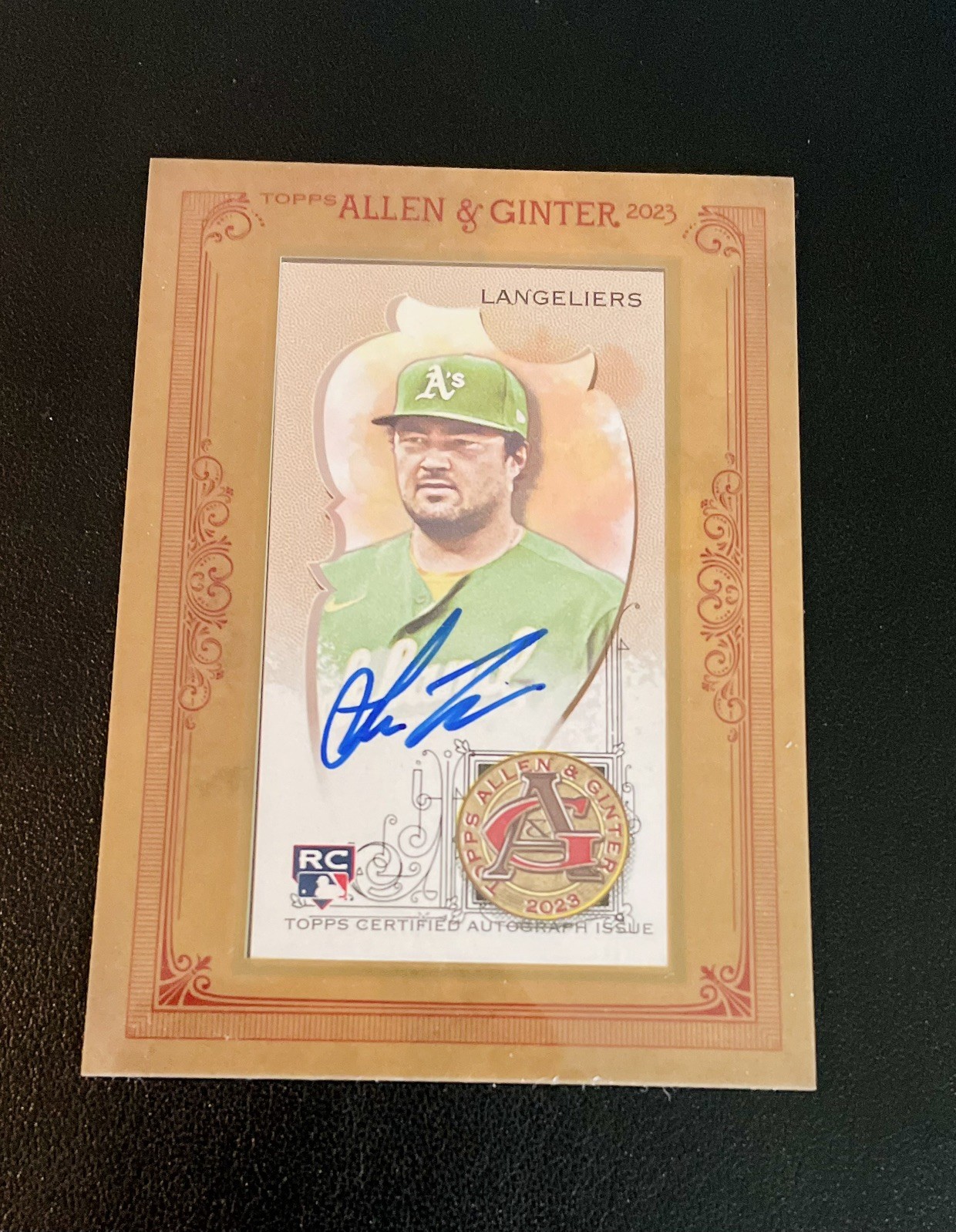 2023 Topps Allen & Ginter Shea Langeliers Framed Mini Rookie Auto #MA-SL