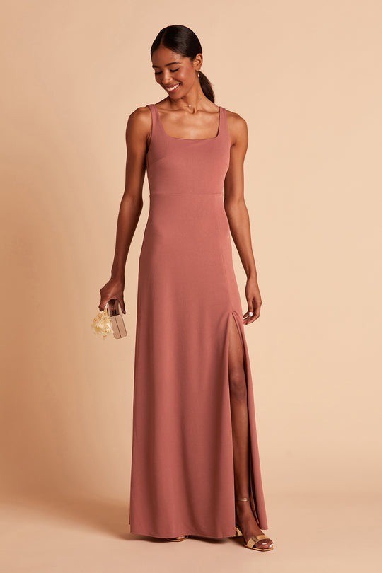 Birdy Grey Alex Convertible Dress Crepe Desert Rose LG NEW