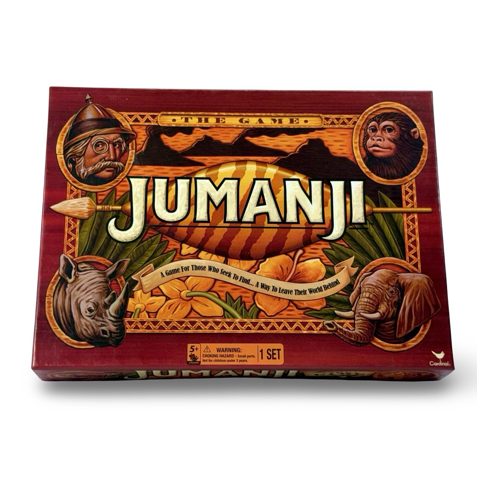 2017 Jumanji The Game Cardinal Spin Master Board Game New Open Box Complete