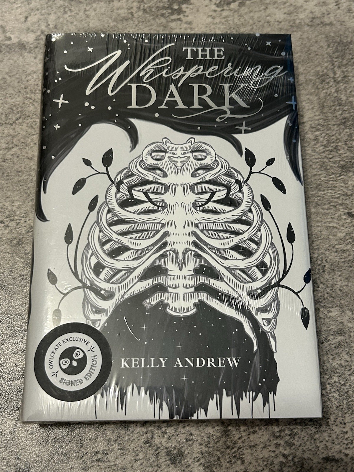 Signed The Whispering Dark by Kelly Andrew OwlCrate Exclusive Cover Sealed