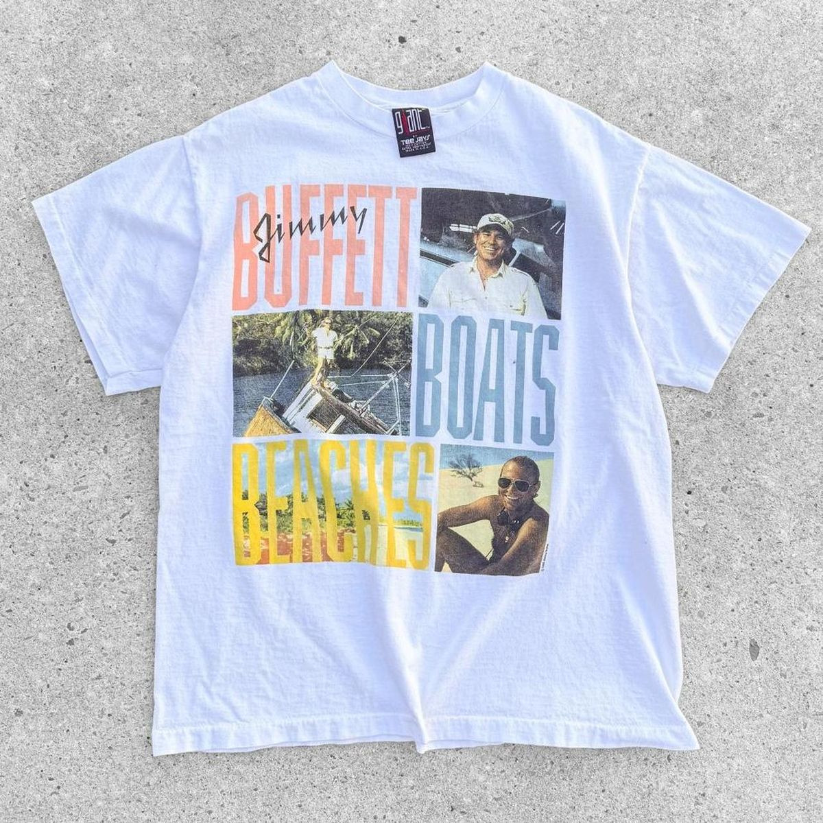 Vintage 1992 Jimmy Buffet Bars and Ballads 1992 Tour White  PA6971