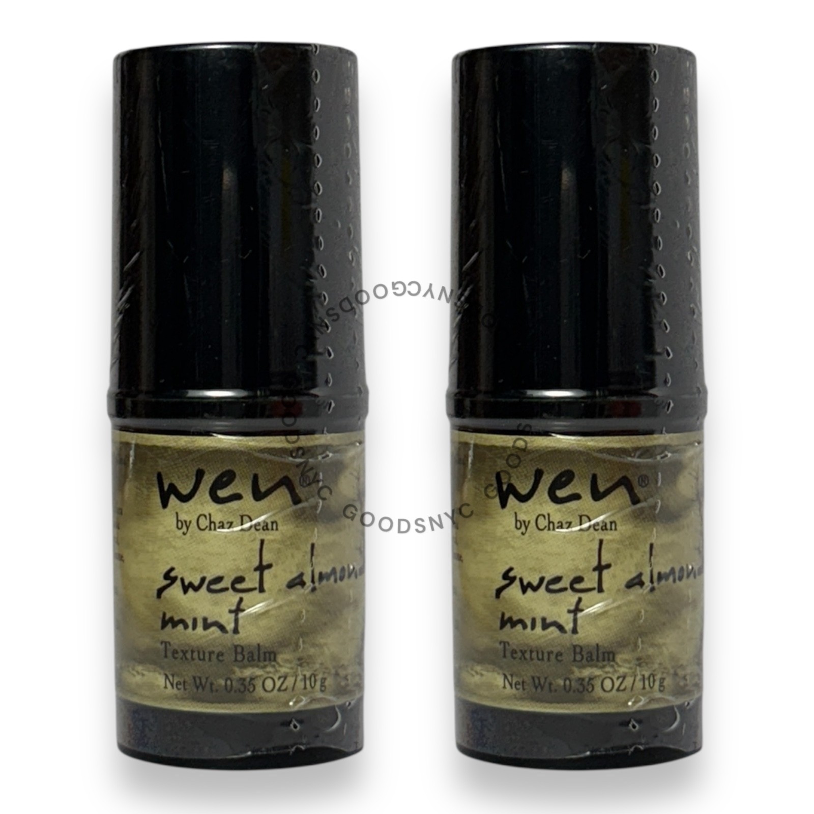PACK OF 2 Wen by Chaz Dean Sweet Almond Mint Texture Hair Balm .35 Oz New Sealed PACK OF 2 Wen by Chaz Dean Sweet Almond Mint Texture Hair Balm .35 Oz New Sealed