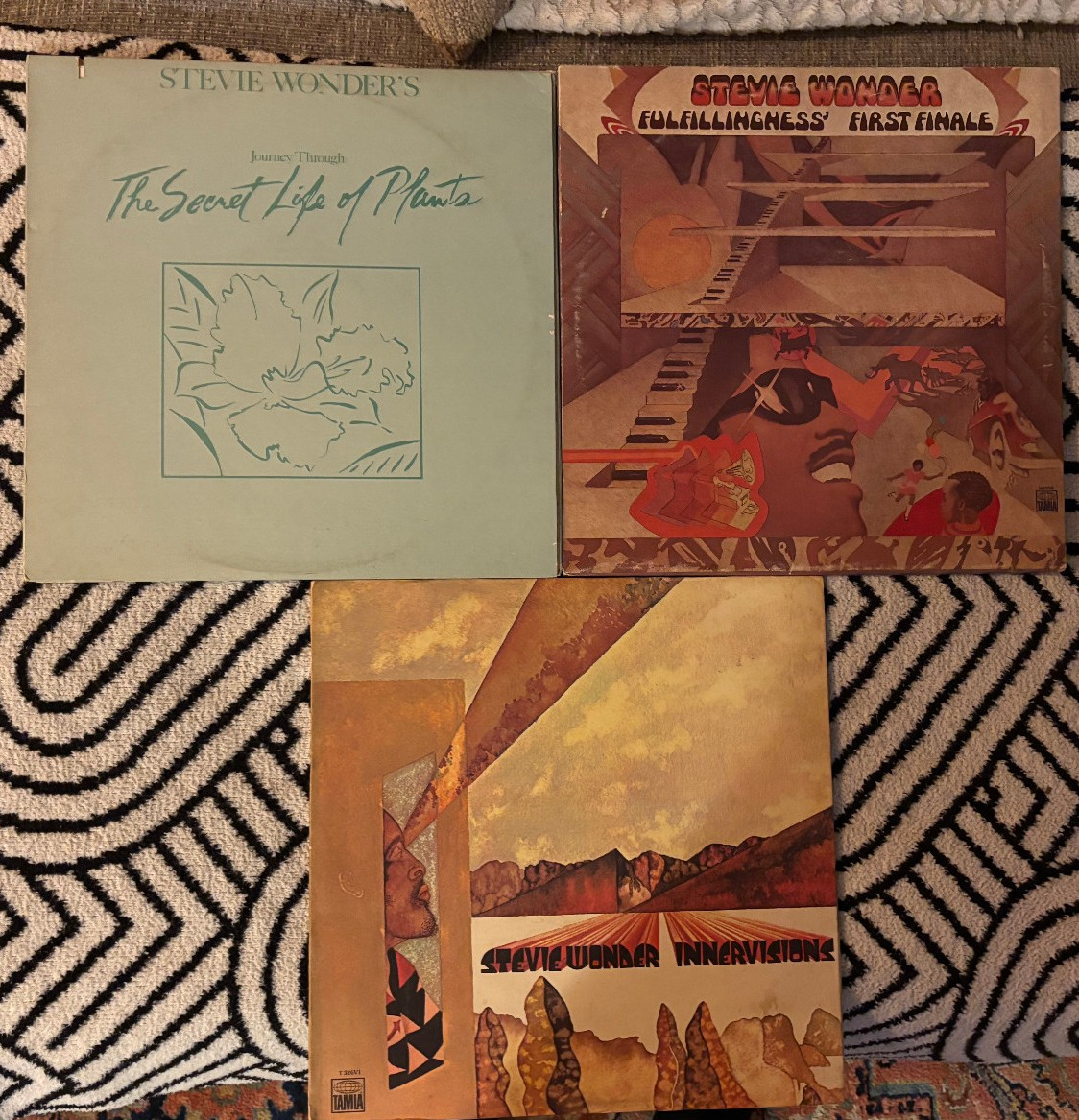 Lot of 3 Stevie Wonder Lp\'s - Innervisions - Secret Life of Plants- Fullfilling Lot of 3 Stevie Wonder Lp\'s - Innervisions - Secret Life of Plants- Fullfilling