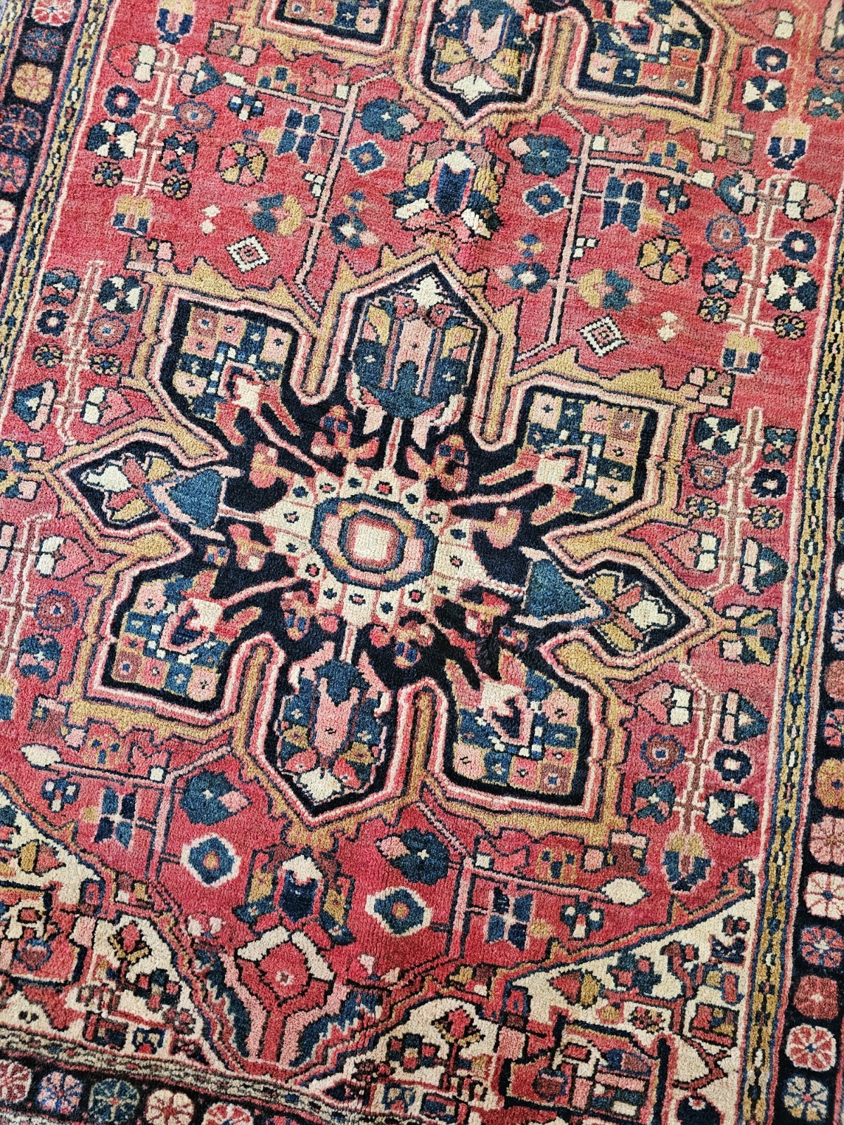 3.6 x 9.3 ANTIQUE CAUCASIAN HERIZ SERAPI KAZAK VINTAGE USHAK TRIBAL RUNNER 