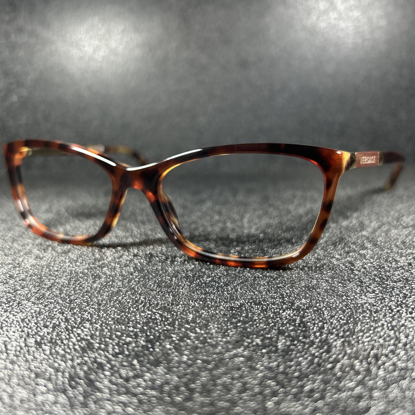 NEW Versace Womens Eyeglasses MOD 3186 5077 Crystal Brown Tan Tortoise 54-16-140