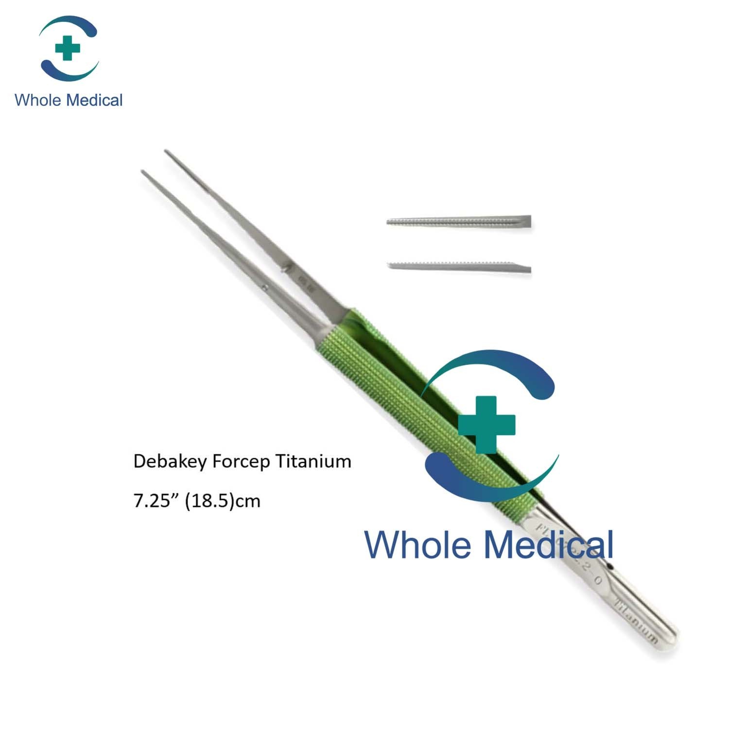 Scanlan Legacy Micro Debakey Forceps Titanium 18.5cm Dimond Tip 