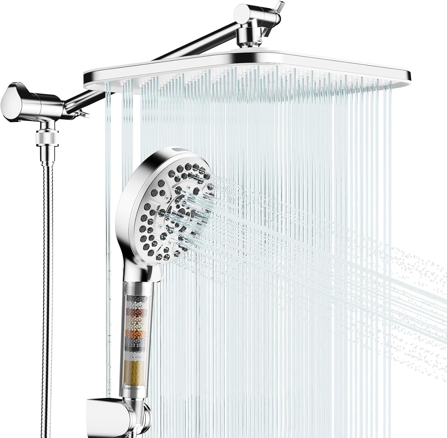 JOMOO Filtered High Pressure Dual Shower Head  Combo 10 Spray 12\