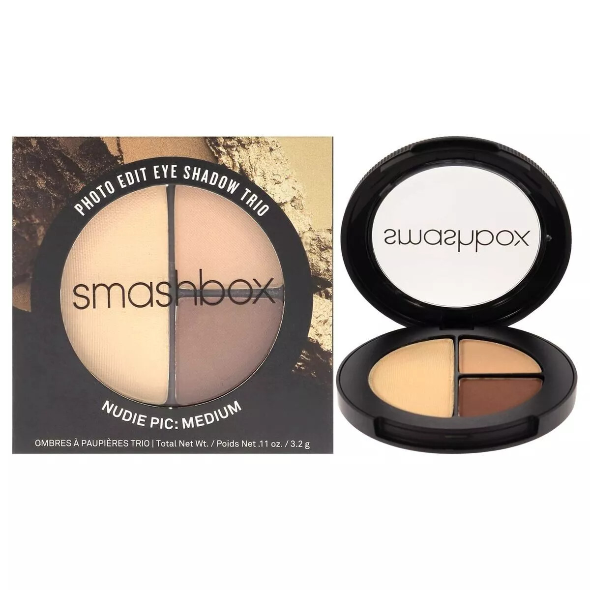 Photo Edit Eyeshadow Trio by Smashbox, Nudie Pic-Pick Shade- New in Box