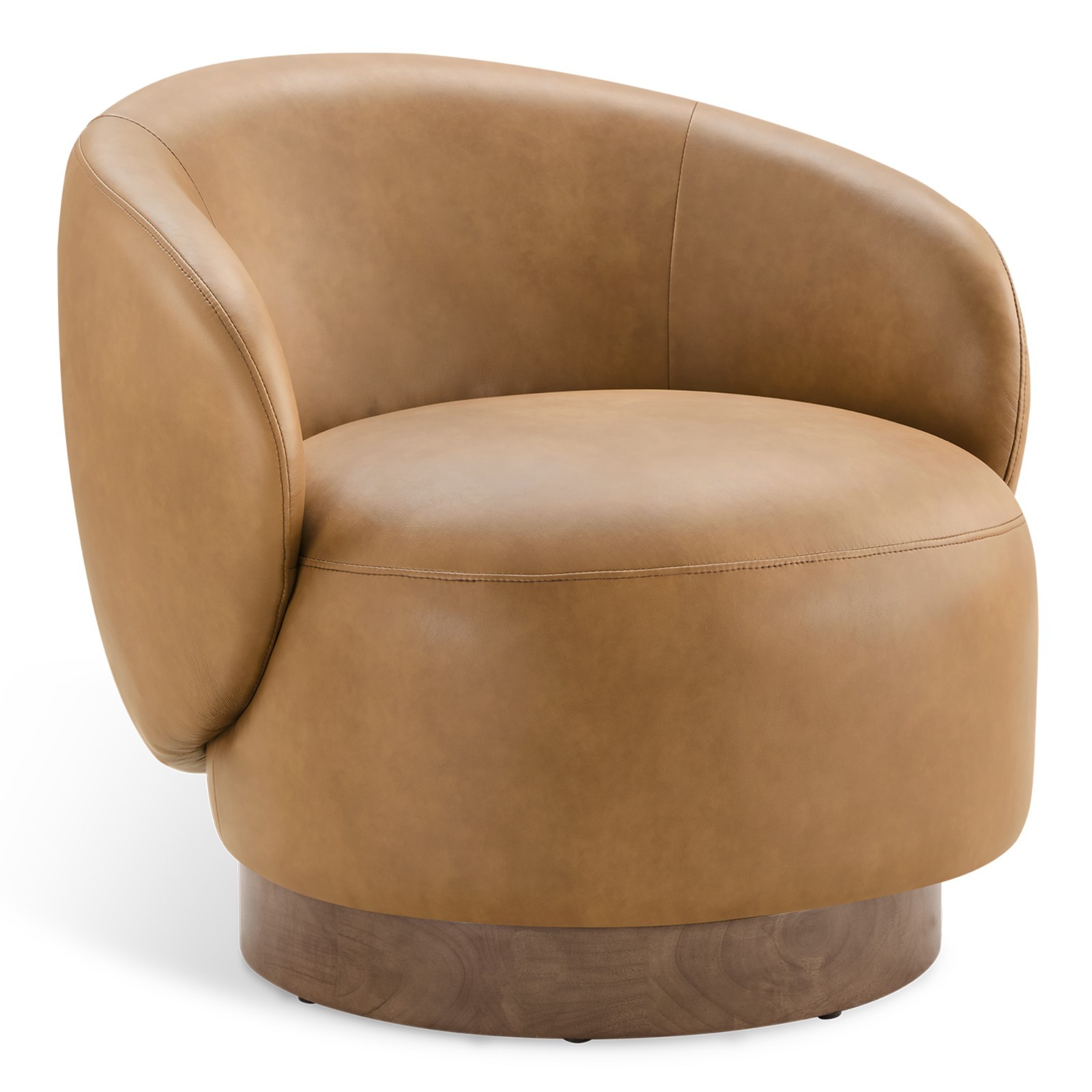 CHITA Modern Swivel Barrel Chair-Comfortable Fabric Upholstery & Solid Wood Base CHITA Modern Swivel Barrel Chair-Comfortable Fabric Upholstery & Solid Wood Base