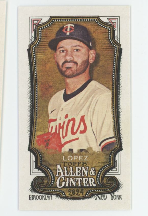 2024 Topps Allen & Ginter Base Mini Pablo Lopez Minnesota Twins #321
