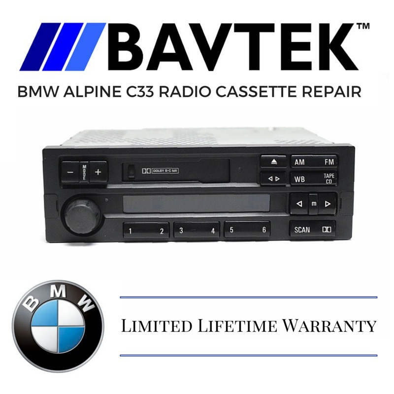 ✅BMW E36 318i 328i M3 Alpine C33 C43 Radio Cassette Tape Stereo Repair Service 