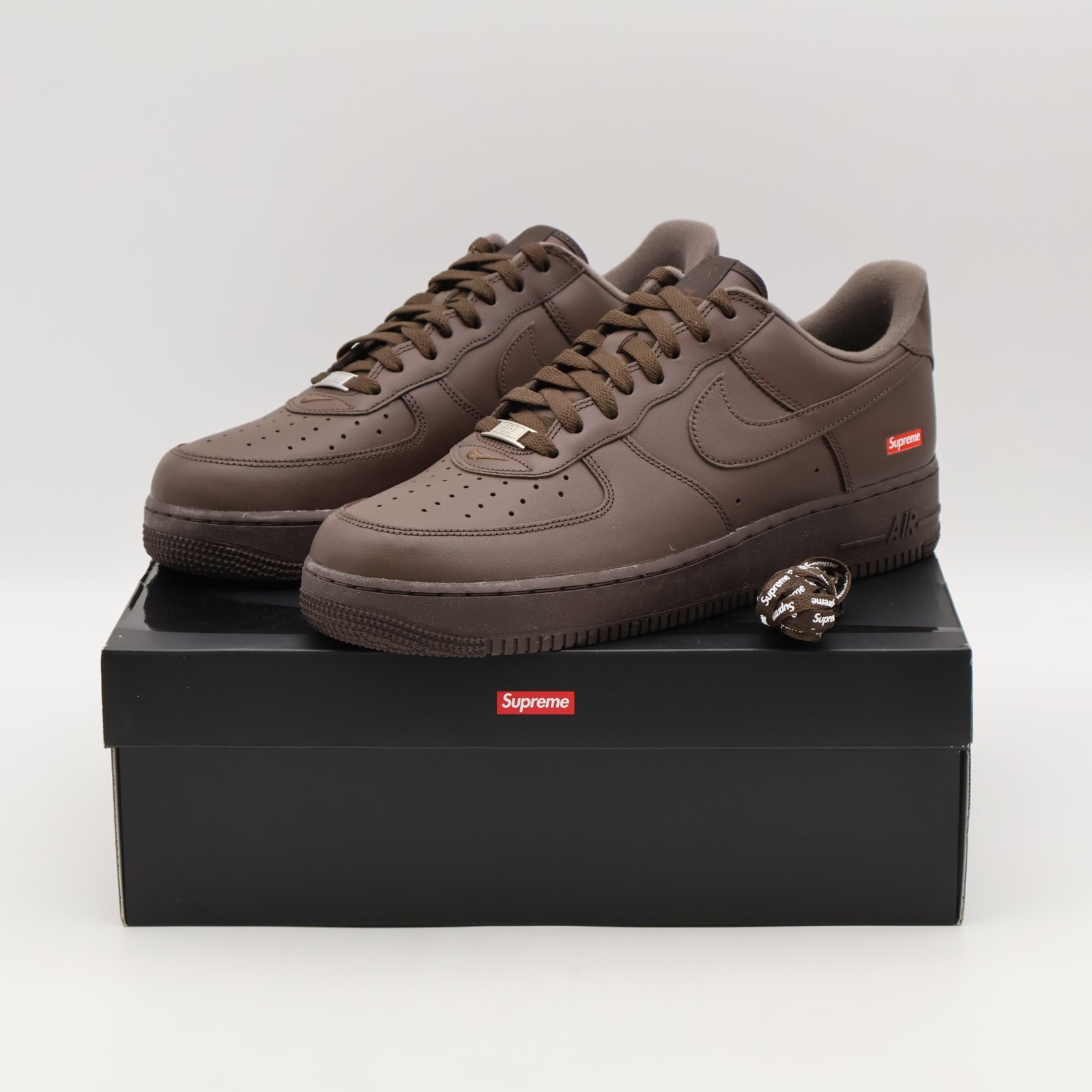 CU9225-200 Supreme Nike Air Force 1 Low Baroque Brown Chocolate Coffee (Men\'s)