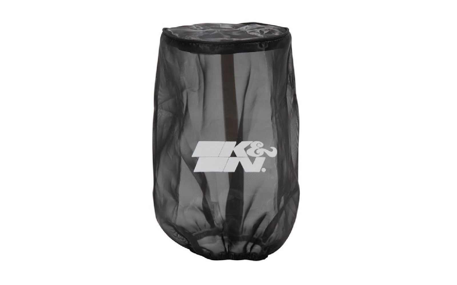 K&N Universal DryCharger Black Round Tapered Silicone Polyester Air Filter Wrap