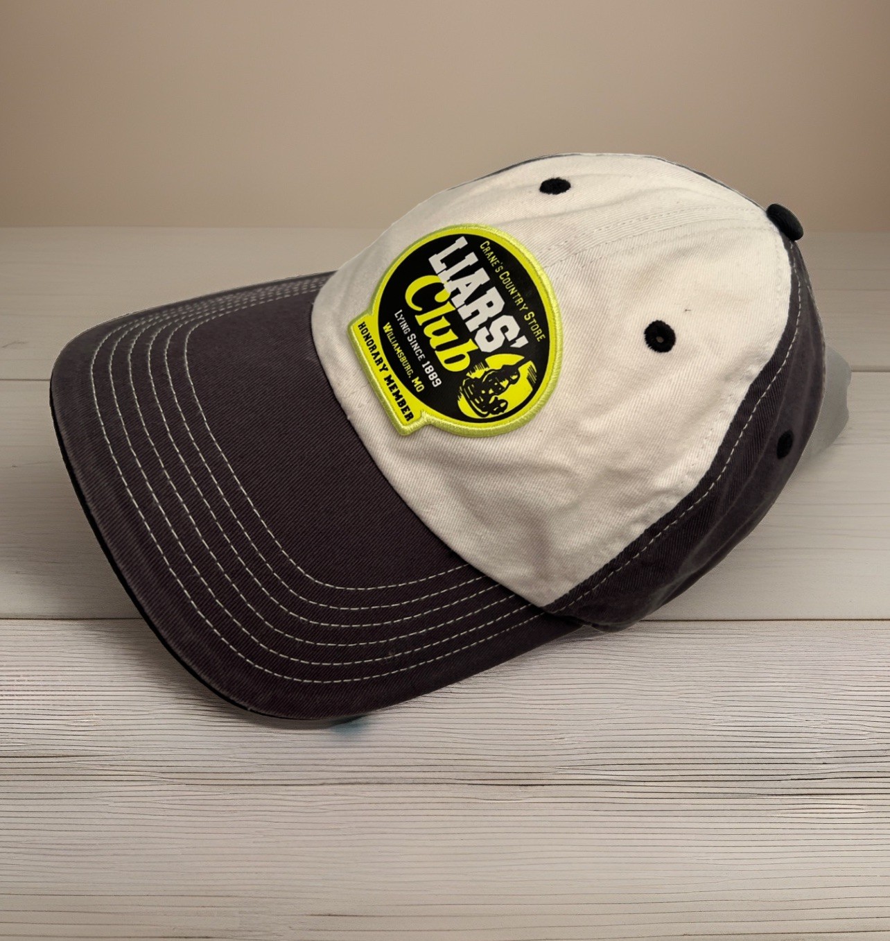LIARS\' CLUB Crane\'s Country Store Adjustable Cap LYING SINCE 1889 Williamsburg LIARS\' CLUB Crane\'s Country Store Adjustable Cap LYING SINCE 1889 Williamsburg