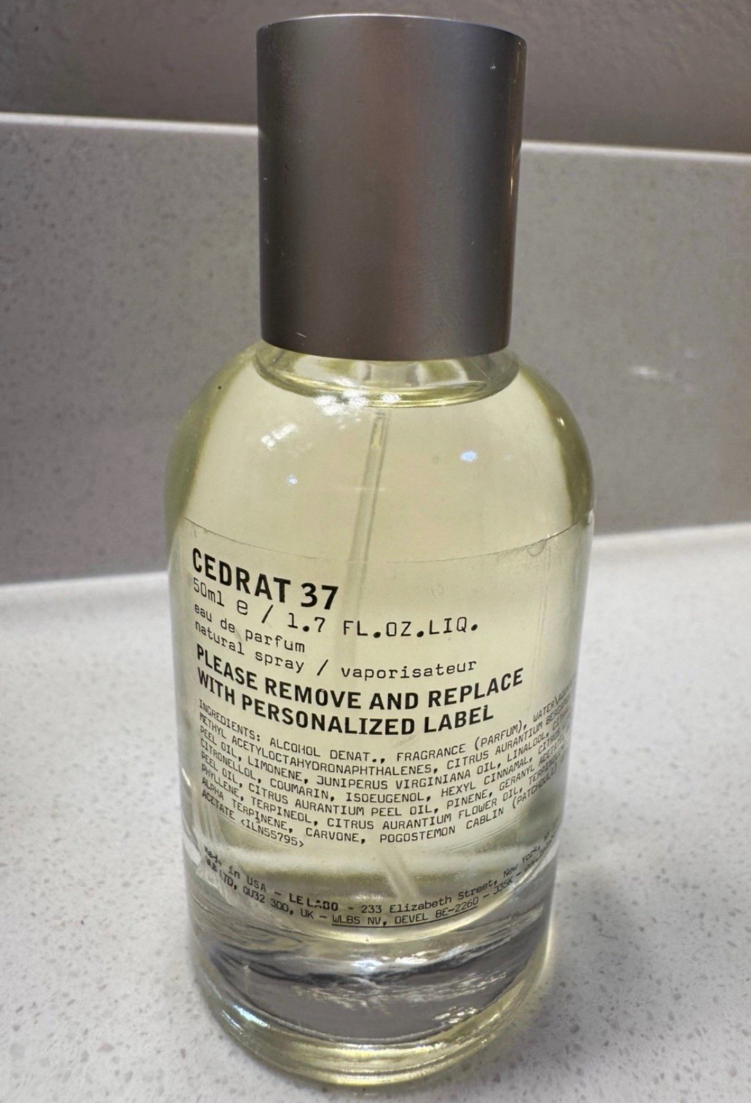Le Labo Cedrat 37 Berlin City Exclusive  1.7 fl oz/50ml ( read description)