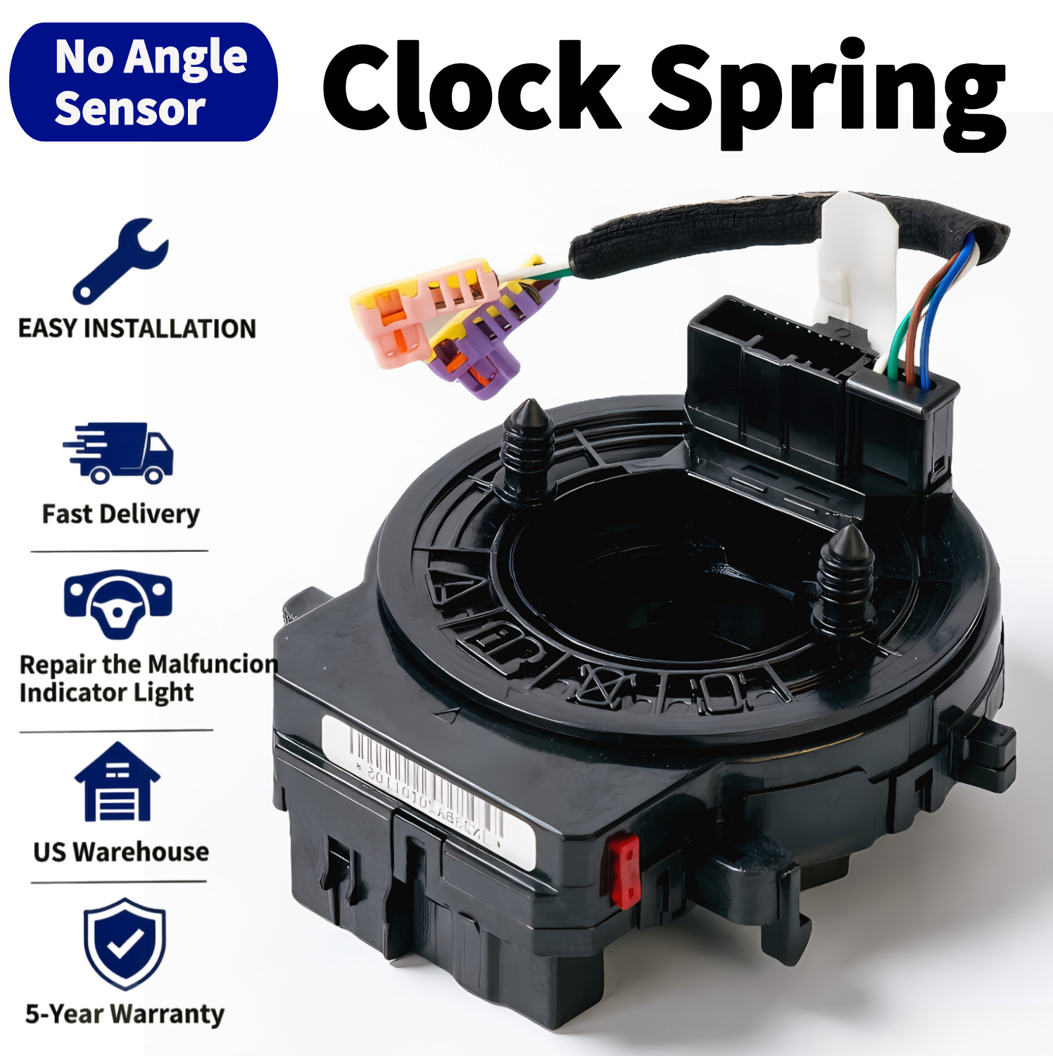 93490-Q5225 Clock Spring With Heated Steering Wheel Fit Kia Seltos 2022-2025