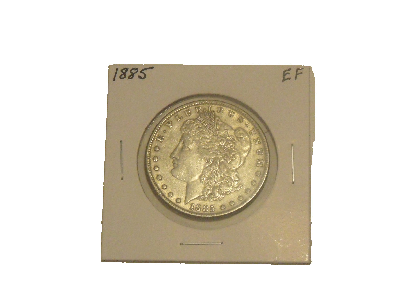 Silver 1885 Morgan Dollar Nice EF condition Silver 1885 Morgan Dollar Nice EF condition