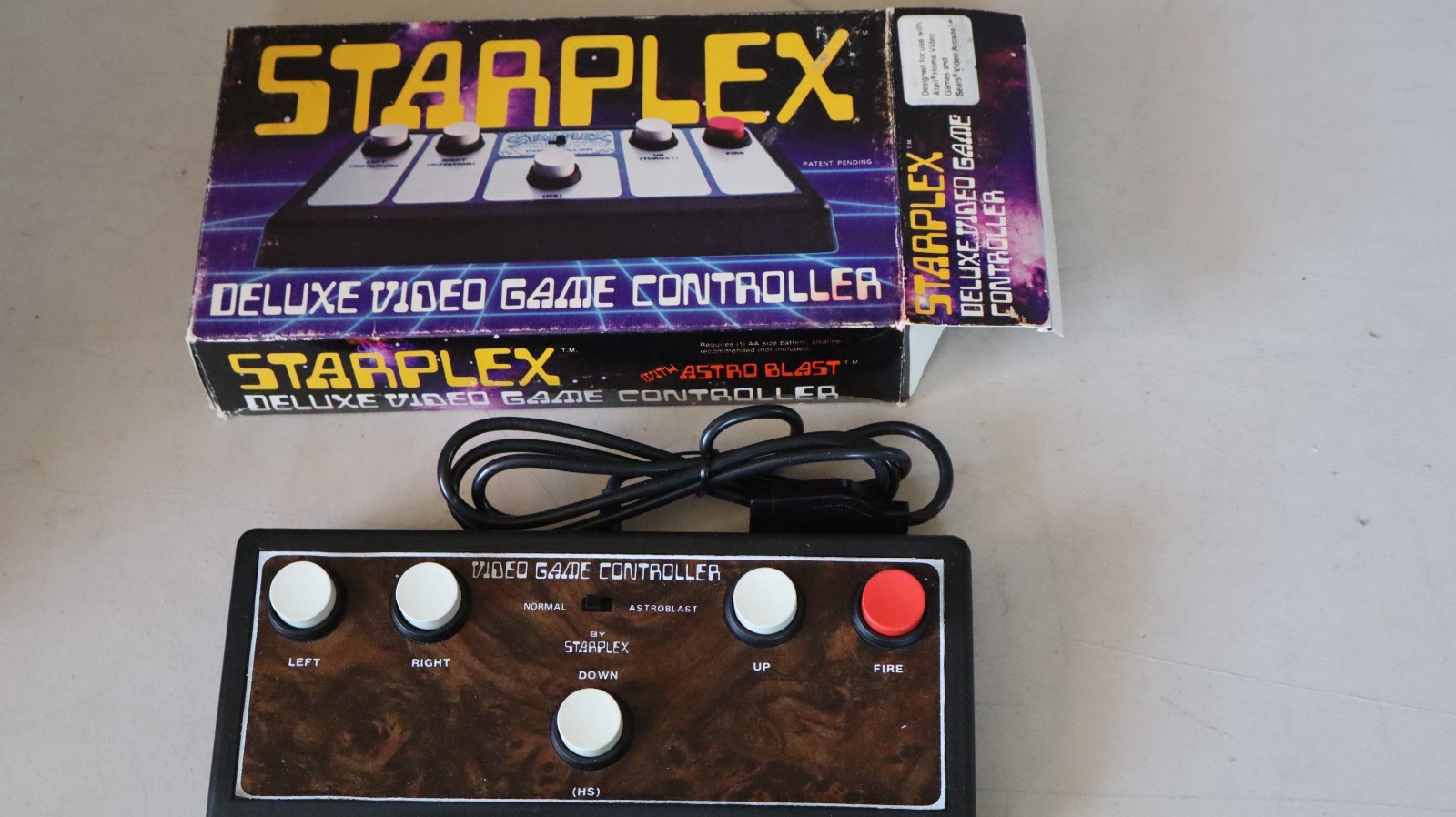 Starplex Deluxe Videogame Controller For Atari 2600 New Open Box t8