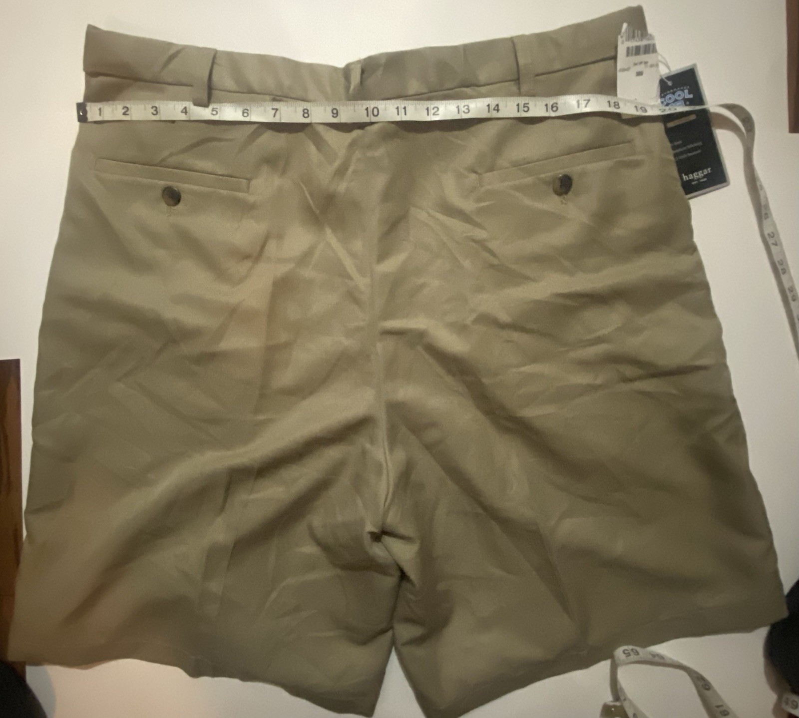 Haggar Men’s Beige Chino Shorts 38W