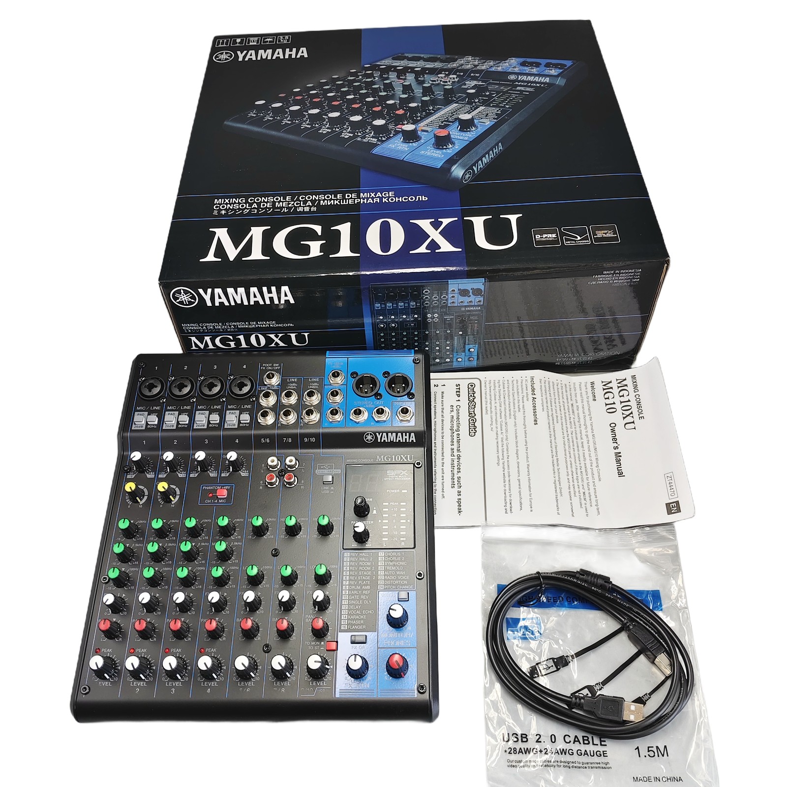 Yamaha MG10XU 10-Channel USB Mixer with Built-in SPX Digital Effects
