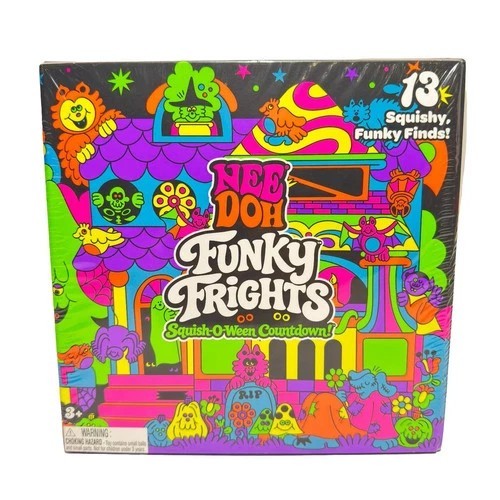 2026 NeeDoh Funky Frights Squish-O-Ween Countdown 13pc Halloween Advent NEW