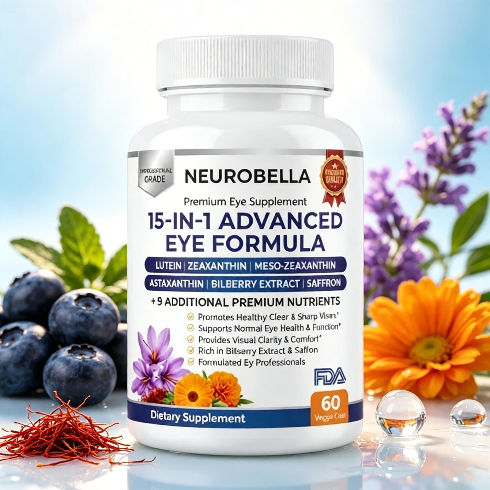 Neurobella 15 In 1 Advanced Eye Formula - 15 In 1 Eye Formula US HOT🔥🔥🔥