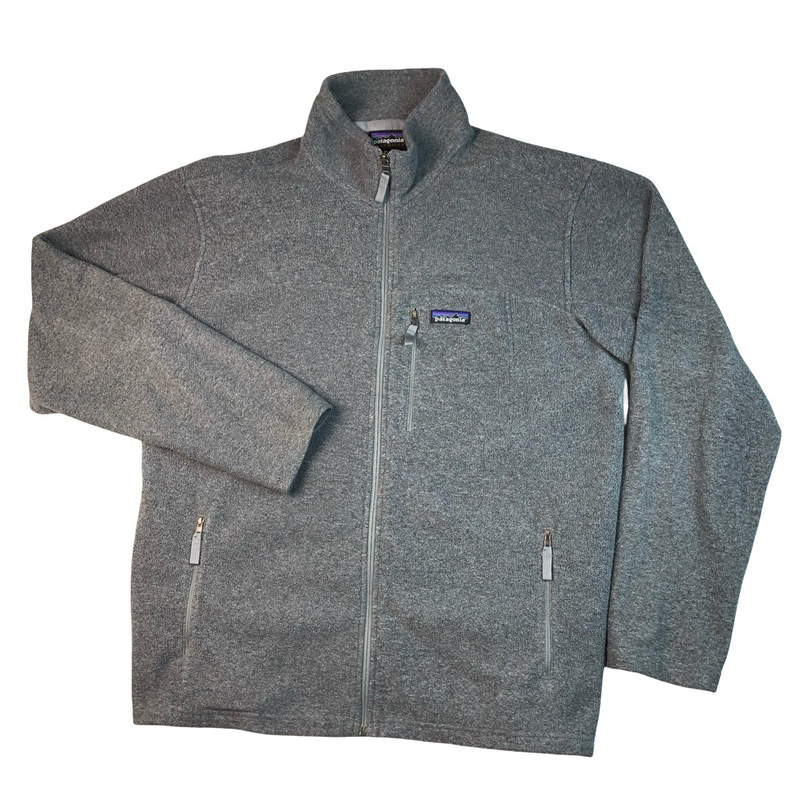 Patagonia Classic Synchilla Jacket Mens Large Gray Fleece Full Zip
