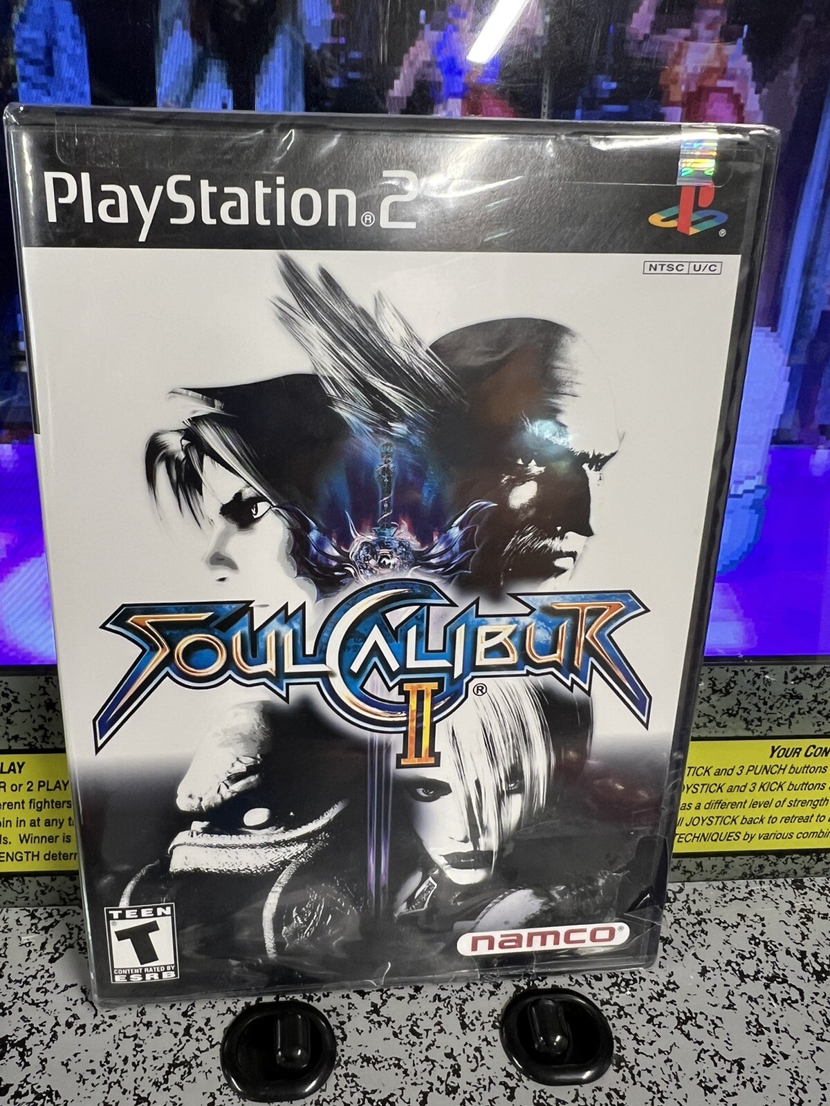2003 PS2 Soul Calibur II RARE Black Label Y-Fold w/UPC NEW SEALED Playstation 2 2003 PS2 Soul Calibur II RARE Black Label Y-Fold w/UPC NEW SEALED Playstation 2