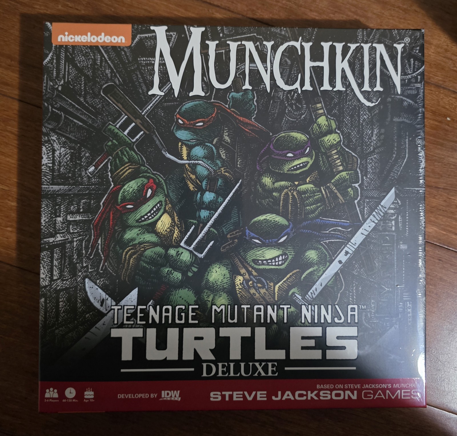 New Nickelodeon Munchkin Teenage Mutant Ninja Turtle Deluxe Board Game Sealed New Nickelodeon Munchkin Teenage Mutant Ninja Turtle Deluxe Board Game Sealed